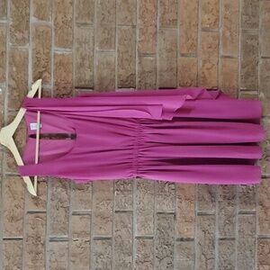 Tristan Fuchsia one shoulder Drape Ruffle flowly mini Dress size XS